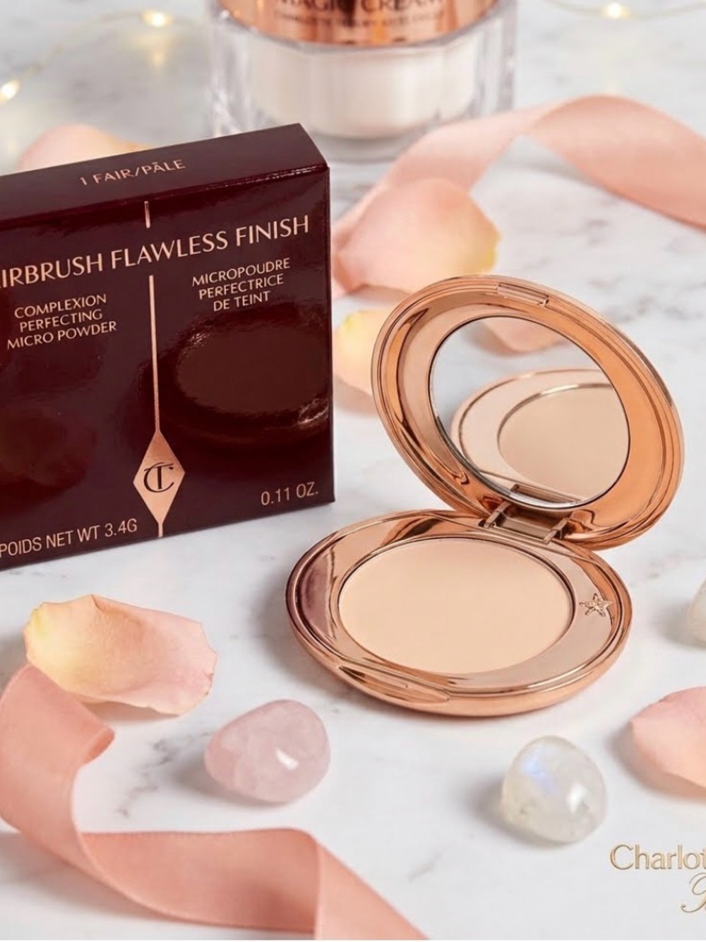 Charlotte Tilbury Airbrush Flawless Finish Powder - Fair (Cream)